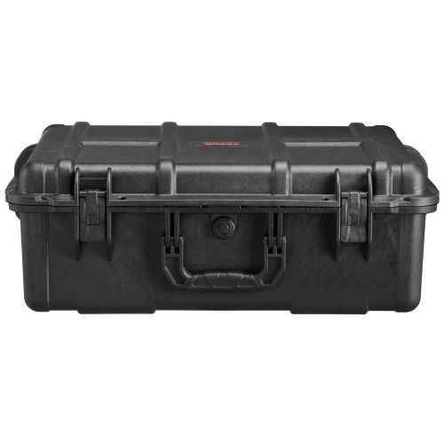 VEVOR 2.4 Cu.ft Weatherproof Hard Case with Handle Clips Padlock Holes Foam