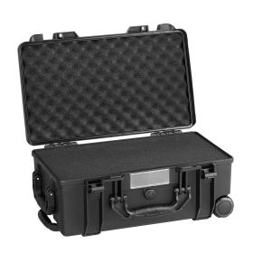 VEVOR 1.58 Cu.ft Weatherproof Hard Case with Retractable Pull Handles & Wheels