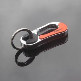 Meida Men's Car Keychain Solid Metal Waist Hanging (Option: 3754Orange)