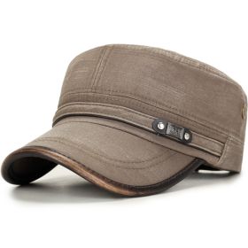 Malecap Middle-aged Casual Hat (Color: Brown)