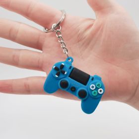 Simulation Toy Game Machine Car Keychain (Color: Blue)