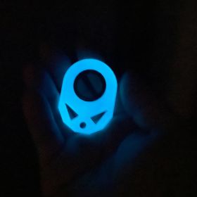 Creative Fidget Spinner Toy Keychain Hand Spinner Anti-Anxiety Toy Relieves Stress Finger Spinner Keychain Bottle Opener Kids Toy (Option: Luminous Blue-17mm-1PC)
