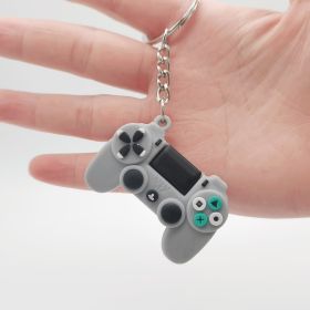 Simulation Toy Game Machine Car Keychain (Color: Grey)
