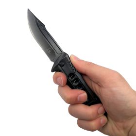 7.75" Semi-Automatic Spring Assisted Knife (Color: gray)