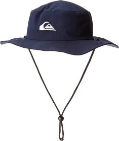 Quiksilver Men's Bushmaster Sun Protection Floppy Visor Bucket Hat (Color: Parisian Night, size: 2XL)