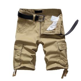 Men's Camo Cargo Short (Color: Brown, size: 30)