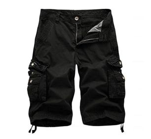 Mens Cotton Relaxed Fit Fit Outdoor Camouflage Camo Cargo Shorts (Color: 6, size: 38)