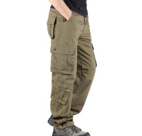 Men's Relaxed Fit Cargo Pant-Reg and Big and Tall Sizes (Color: Dark, size: 40)