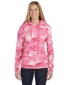 Unisex Camo Pullover Hoodie - GREEN WOODLAND - S (Color: PINK WOODLAND, size: 3XL)