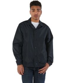 Men's Coach's Jacket - BLACK - S (Color: Black, size: L)