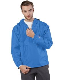 Adult Packable Anorak 1/4 Zip Jacket - BLACK - S (Color: ATHLETIC ROYAL, size: 2XL)