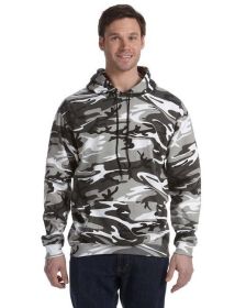 Unisex Camo Pullover Hoodie - GREEN WOODLAND - S (Color: URBAN WOODLAND, size: L)