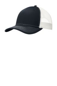 Port Authority Snapback Trucker Cap C112 (Color: Rich Navy/ White, size: OSFA)